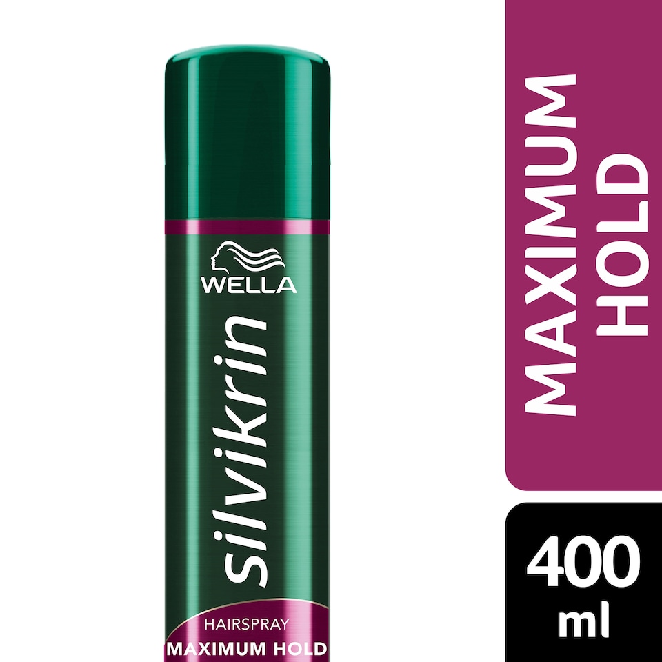 image 1 of Silvikrin Maximum Hold Hair Spray 400Ml