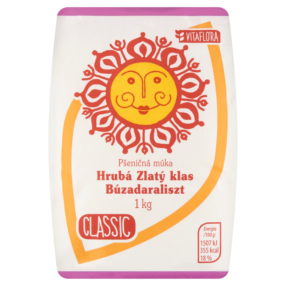 Vitaflóra Classic Whole Wheat Flour Golden Ear 1 kg