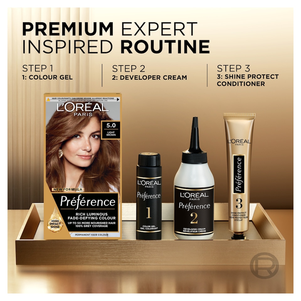 image 1 of L'Oreal Paris Preference 5.0 Bruges Light Brown Permanent Hair Dye