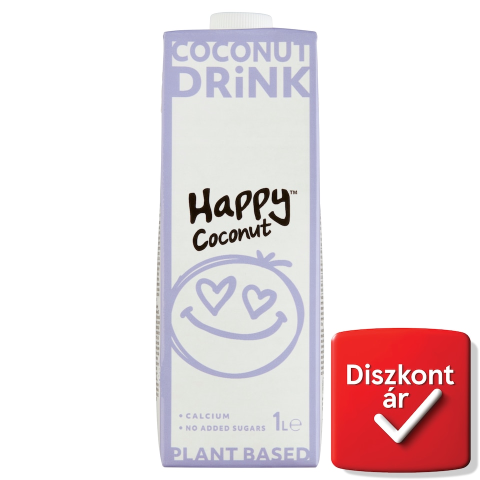 Happy UHT kókusz-rizs ital kalciummal 1 l  1. kép