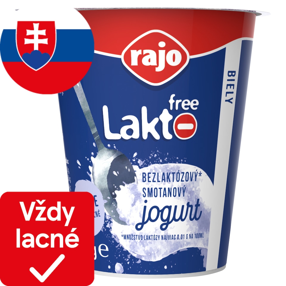 obrázok 1 z Rajo Lakto Free Smotanový jogurt biely 145 g