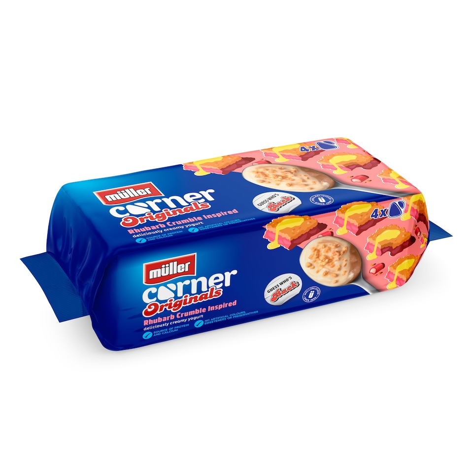 image 1 of MULLER CORNER ORIGINALS RHUBARB CRUMBLE 4X124g