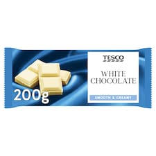 Tesco White Chocolate Bar 200G