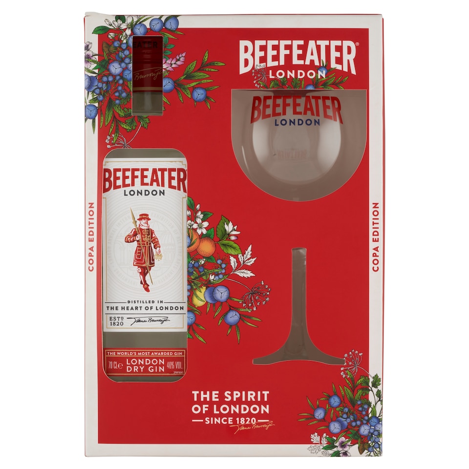 Beefeater gin 40% 700 ml + 1 pohár