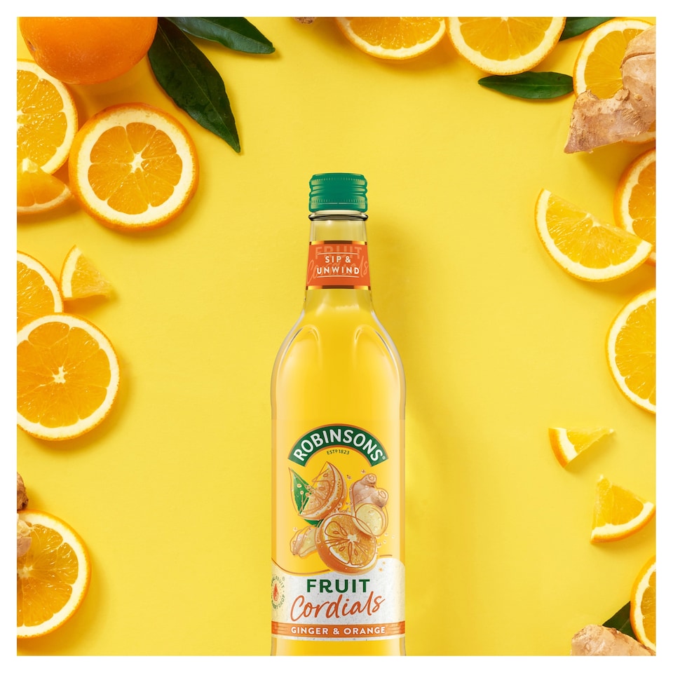 image 1 of Robinsons Fruit Cordials - Ginger & Orange 500ml