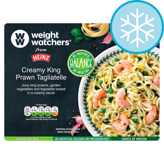 Weight Watchers King Prawn Pasta Tagliatelle 400G Tesco Groceries