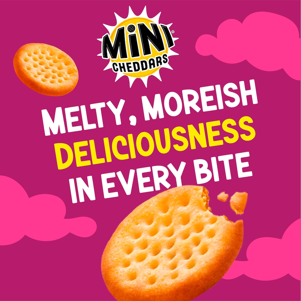 image 1 of Jacob's Mini Cheddars Cheese & Red Onion Flavour 6 Pack 138g