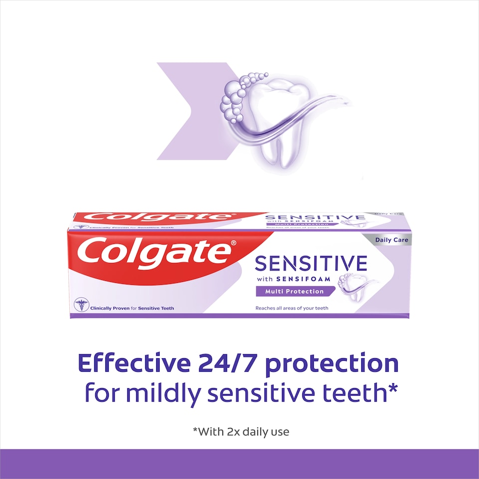 image 1 of Colgate Sensitive Sensifoam Multi Protection Toothpaste 75ml