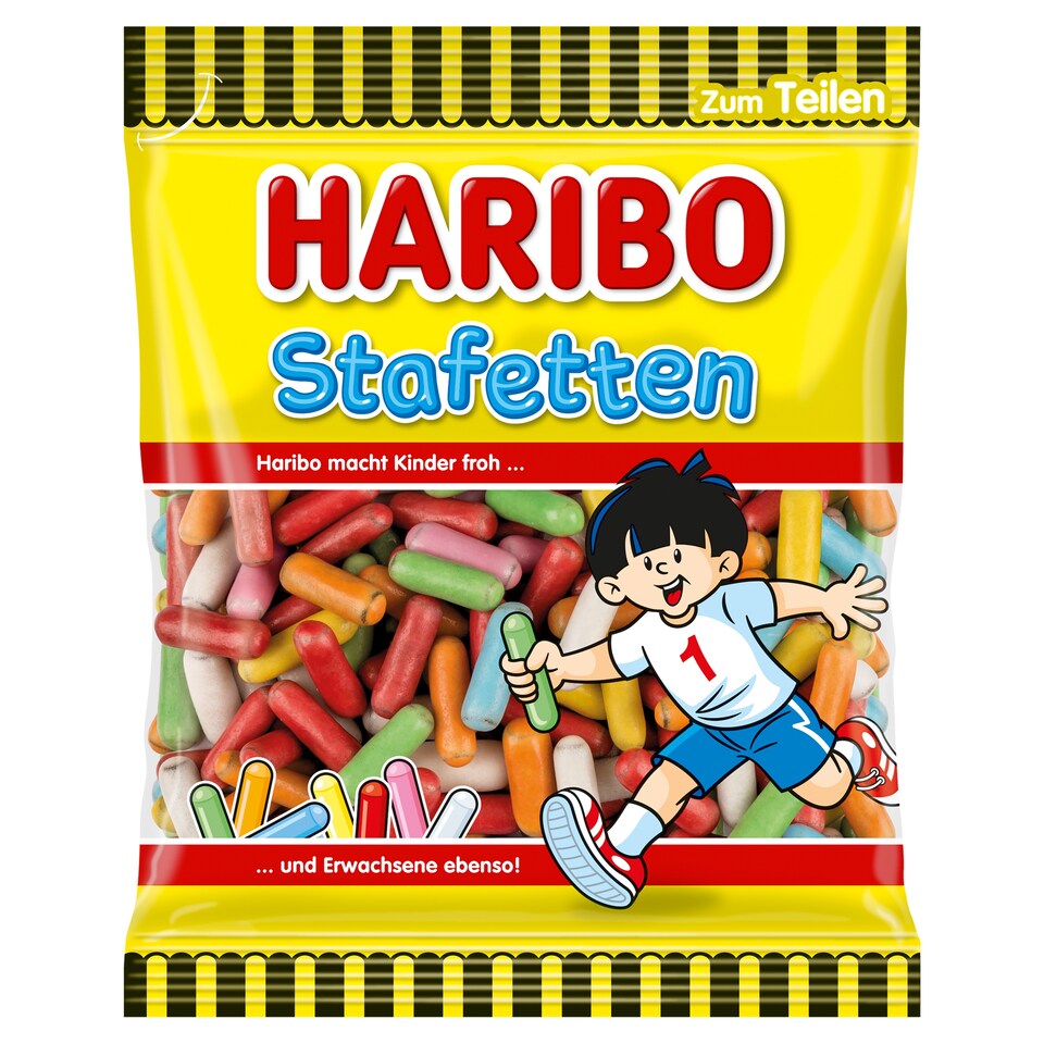 Haribo Stafetten lékořicové cukrovinky v dražé 160g