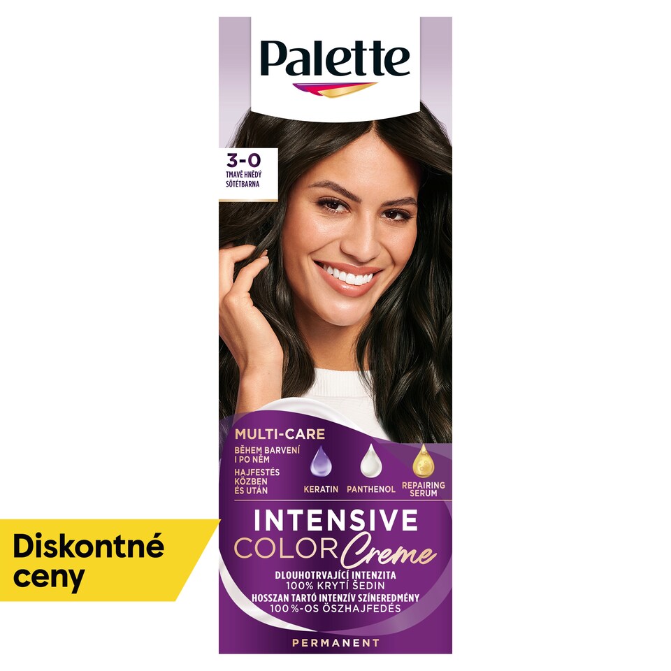 obrázok 1 z Palette Intensive Color Creme farba na vlasy Tmavohnedý 3-0