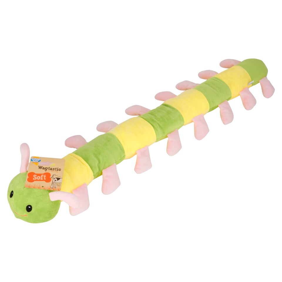 Good Boy Large Caterpillar Soft Dog Toy