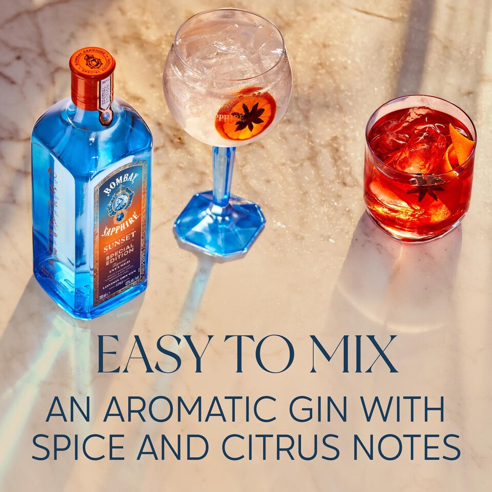 image 1 of Bombay Sapphire Sunset Special Edition Gin 70Cl