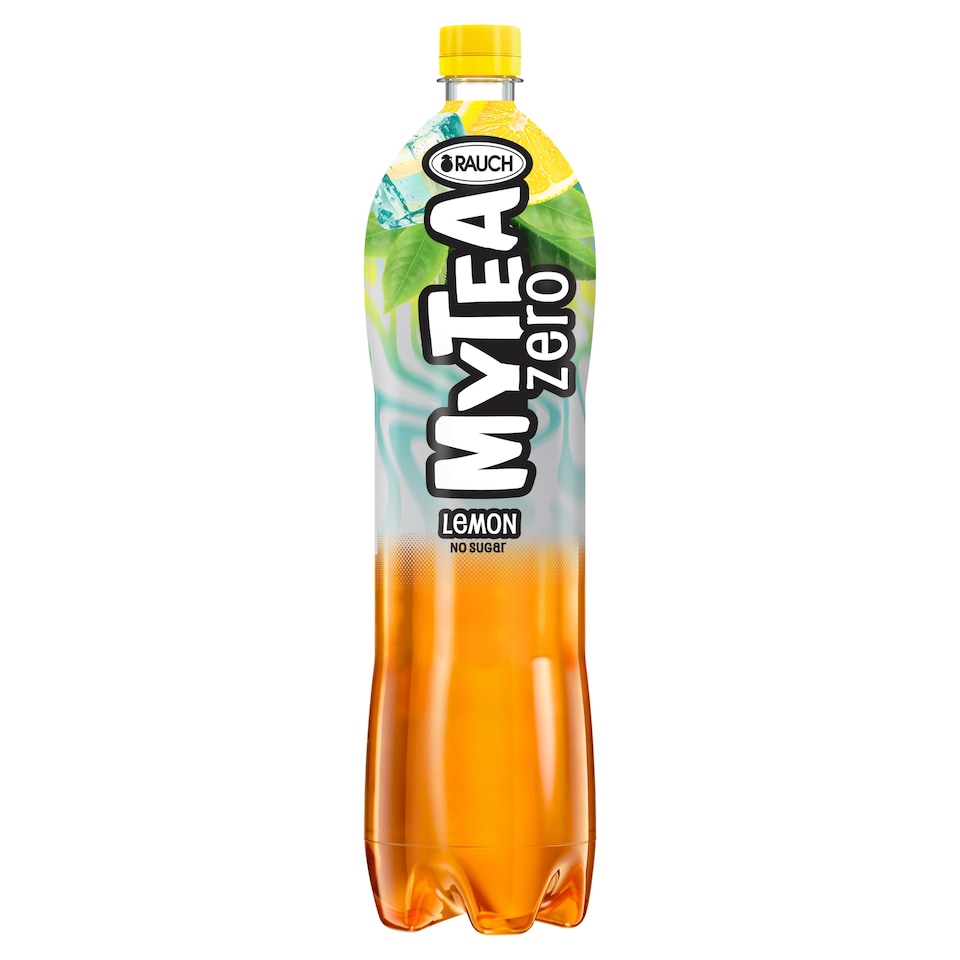 Rauch MyTea Zero Sugar-Free Ice Tea Lemon Soft Drink Made from Black Tea with Sweeteners 1,5 l