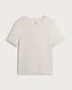 image 4 of F&F Cotton Rich Lettuce Edge T-Shirt in Cream