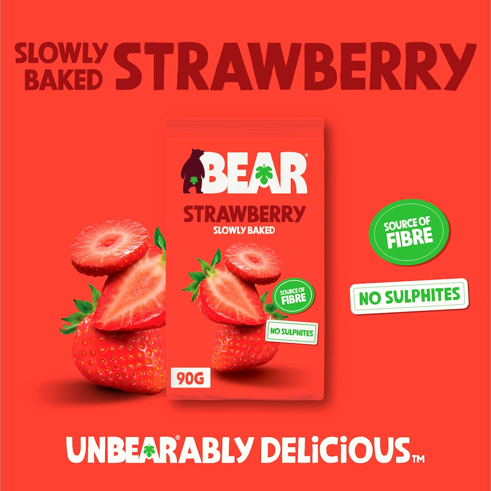 image 1 of BEAR Fruit Dried Strawberries 90g