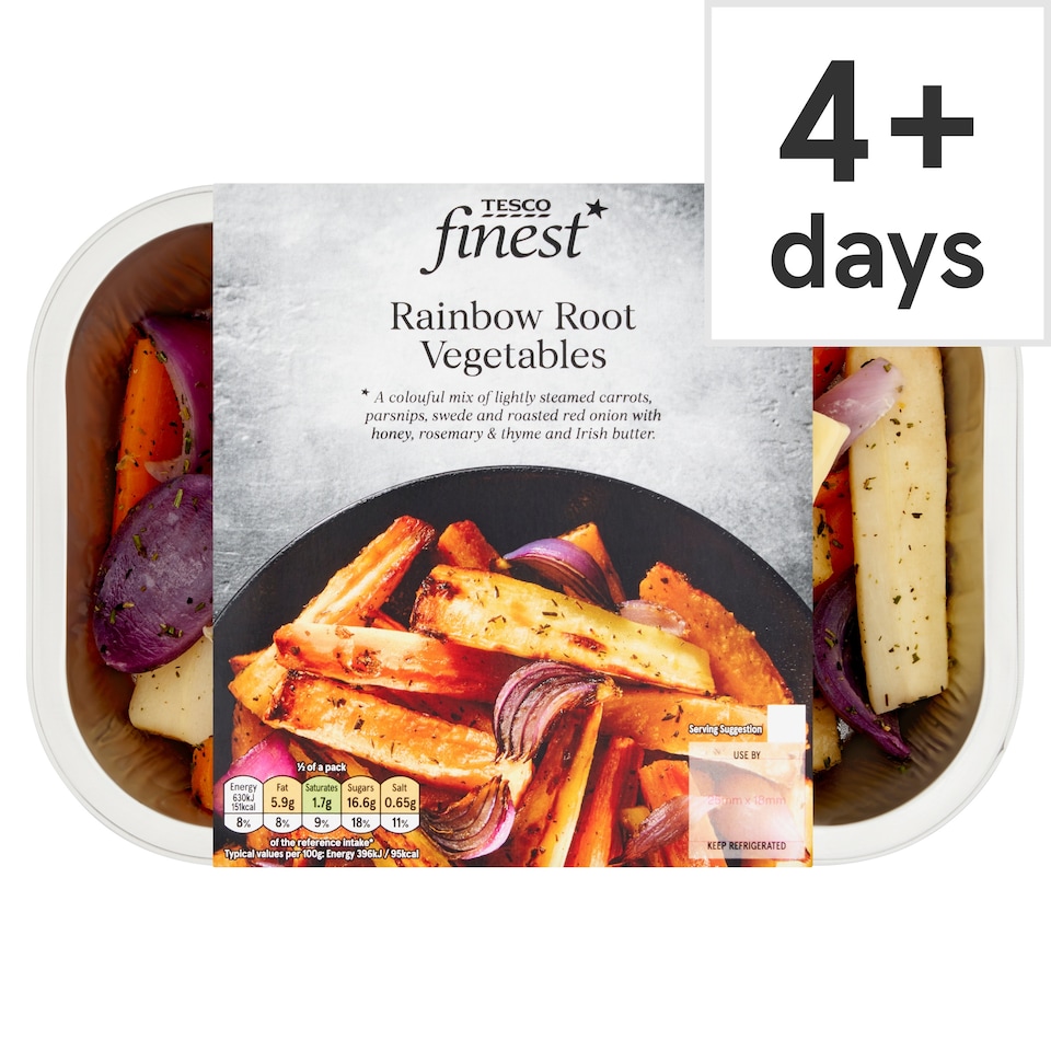 Tesco Finest Rainbow Root Vegetables 400g
