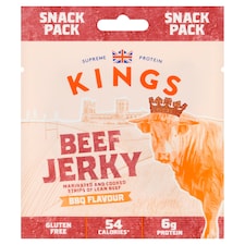 Kings BBQ Flavour Beef Jerky Snack Pack 20g
