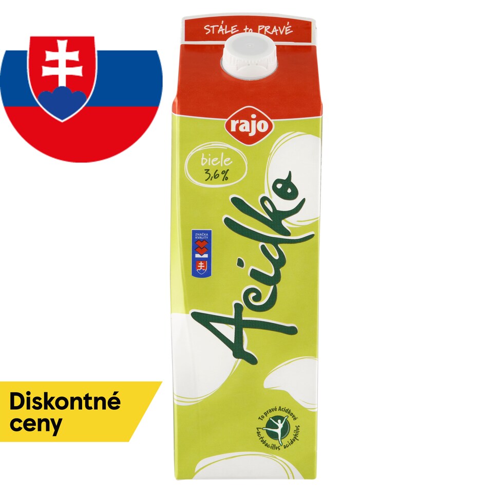 obrázok 1 z Rajo Acidko Biele 3,6% 950 g