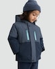 image 2 of F&F Boys Hooded Colour Block Waterproof Ski Jacket in Multi