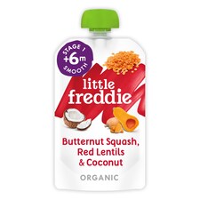 Little Freddie Organic B/Sqsh, Lentil & Coconut 6M+ 120G