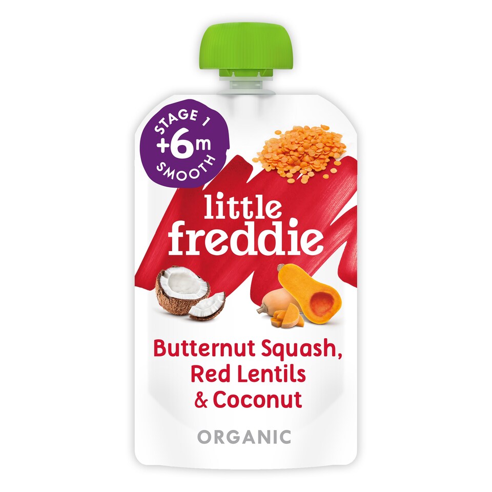 Little Freddie Organic B/Sqsh, Lentil & Coconut 6M+ 120G