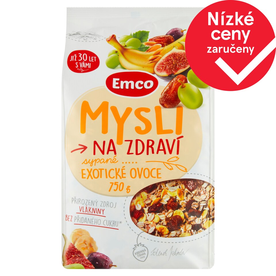 Emco Mysli na Zdraví Sypané exotické ovoce 750g