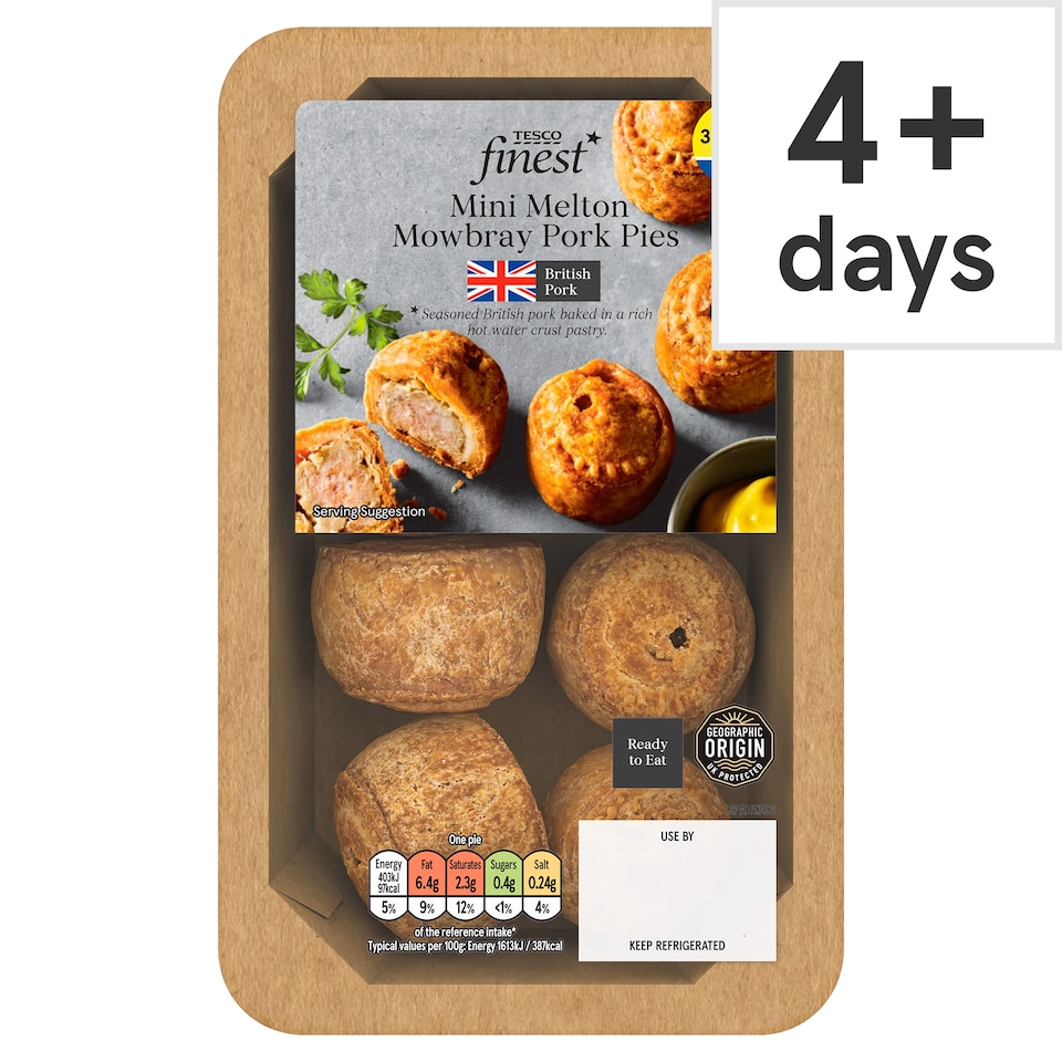 TESCO finest Mini Melton Mowbray Pork Pies 200g