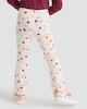 image 3 of F&F Girls 2-Pack Cotton Rich Ribbed Printed Flared Leggings in Multi
