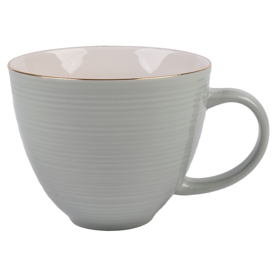 F&F Home Green Rib Cappucino Mug