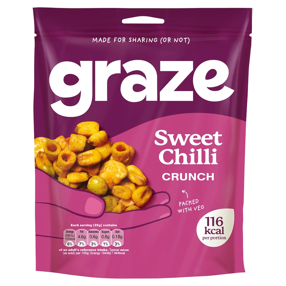 Graze Sweet Chilli Crunch Snack 100G