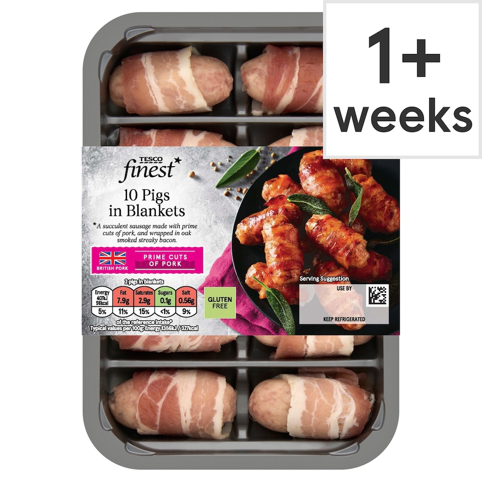 Tesco Finest 10 Pigs In Blankets 210G