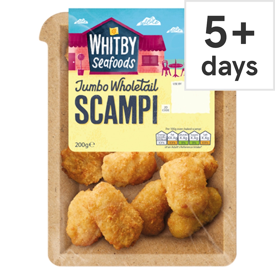 Whitby Seafoods Jumbo Scampi 200g
