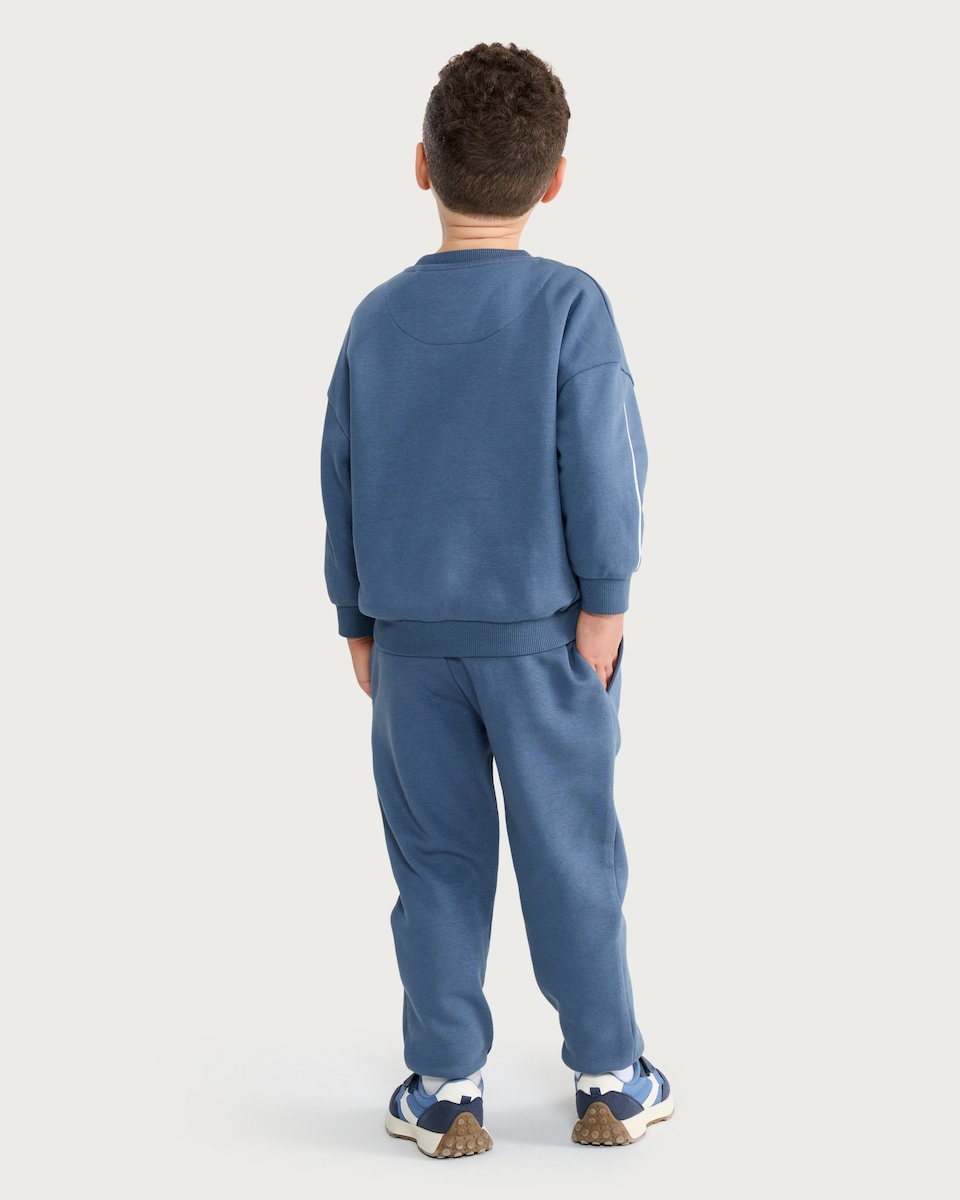 image 1 of Paw Patrol Let's Roll Cotton Rich Sweatshirt and Joggers Set in Blue