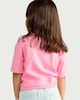 image 3 of F&F Girls Pure Cotton Tie Front T-Shirt in Pink