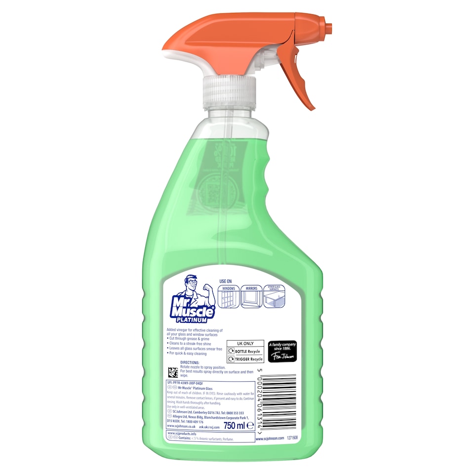 image 1 of Mr Muscle Platinum Window & Glass 750Ml