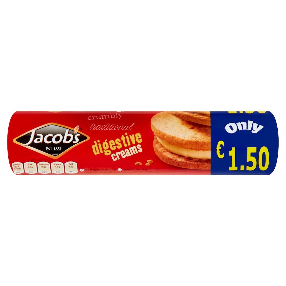 Jacobs Digestive Creams Biscuits 200G