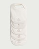 image 1 of F&F Baby 5-Pack Pure Cotton Printed Bibs in White