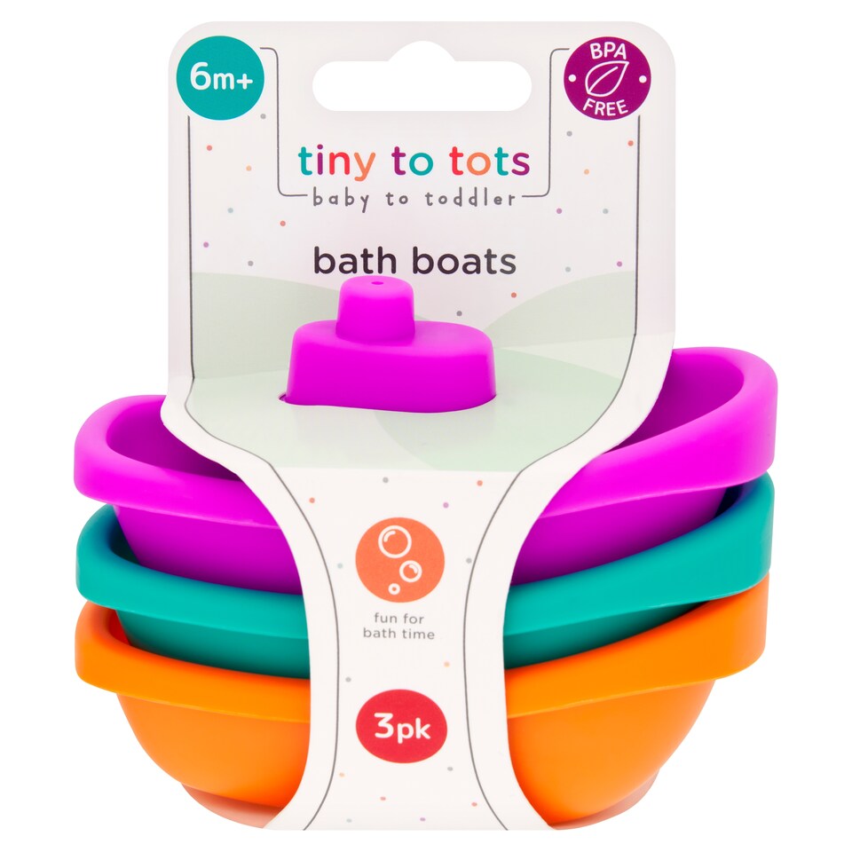 Tiny to Tots Bath Boats 3 pcs