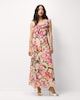 image 4 of F&F Floral Ruffle Sleeved Midi Dress in Multi Pink