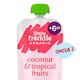 image 2 of Little Freddie Organic Good for Brains Coconut & Tropical Fruits Baby Food Pouch with Omega 3 6+ Months 90g