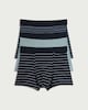 image 1 of F&F 3-Pack Cotton Rich Striped Hipsters in Multi