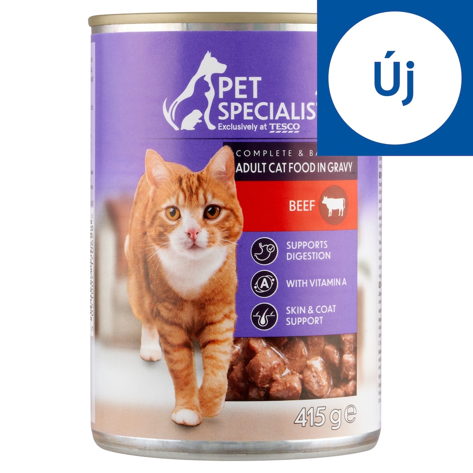 Pet Specialist Adult Cat Food in Gravy with Beef 415 g