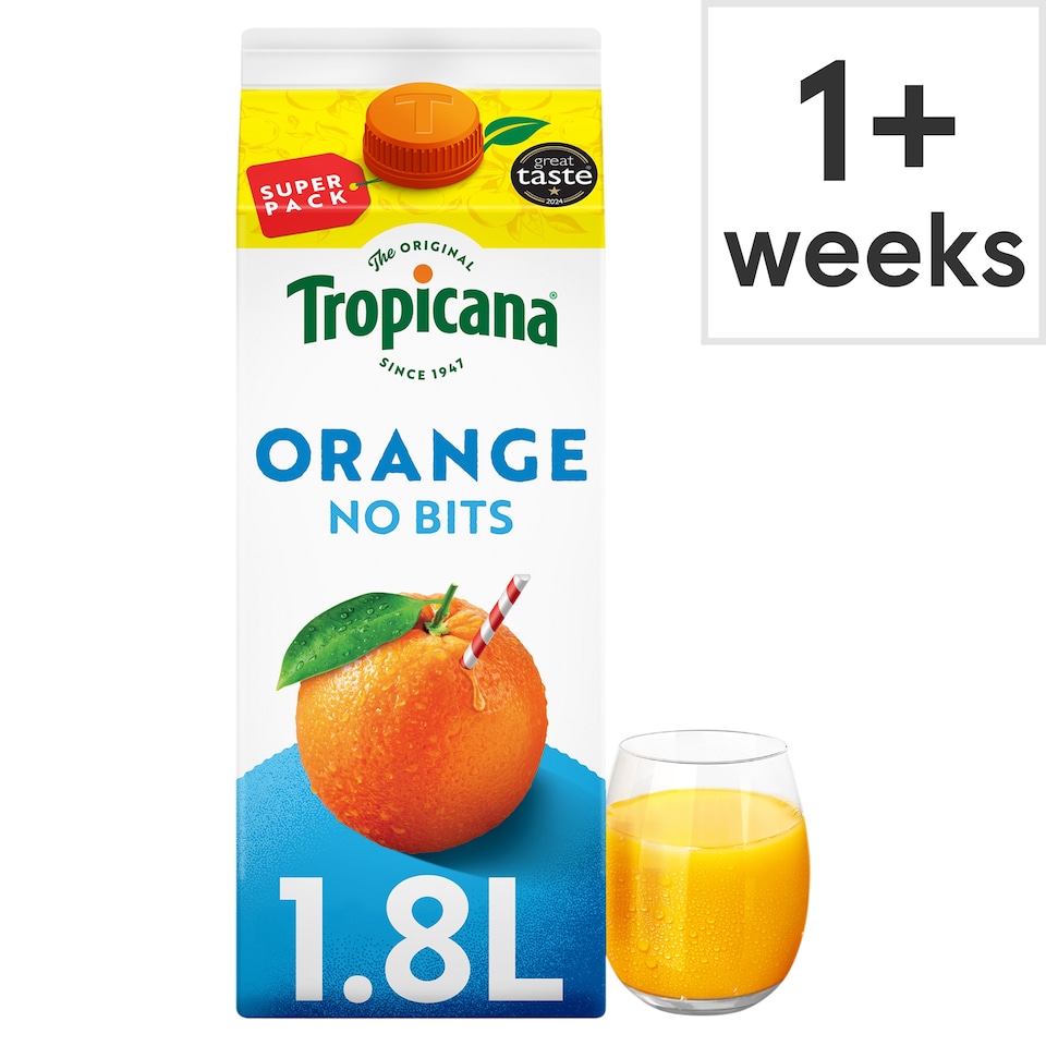 TROPICANA Smooth Orange with No Bits Juice 1.8l