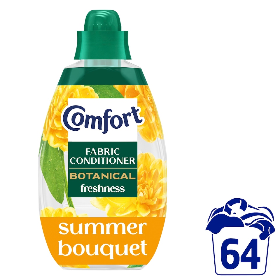 image 1 of Comfort Botanical Summer Bouquet Fabric Conditioner 64 Washes 960ml