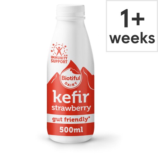 Biotiful Kefir Strawberry Dairy Drink 500Ml Tesco Groceries