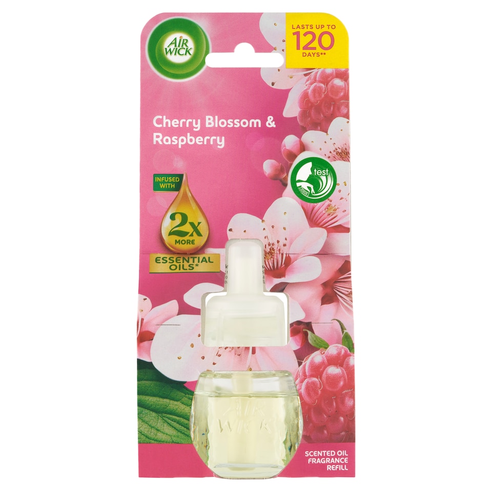 Obrázek 1 pro produkt Air Wick Tekutá náplň do elektrického přístroje třešňový květ a malina 19ml