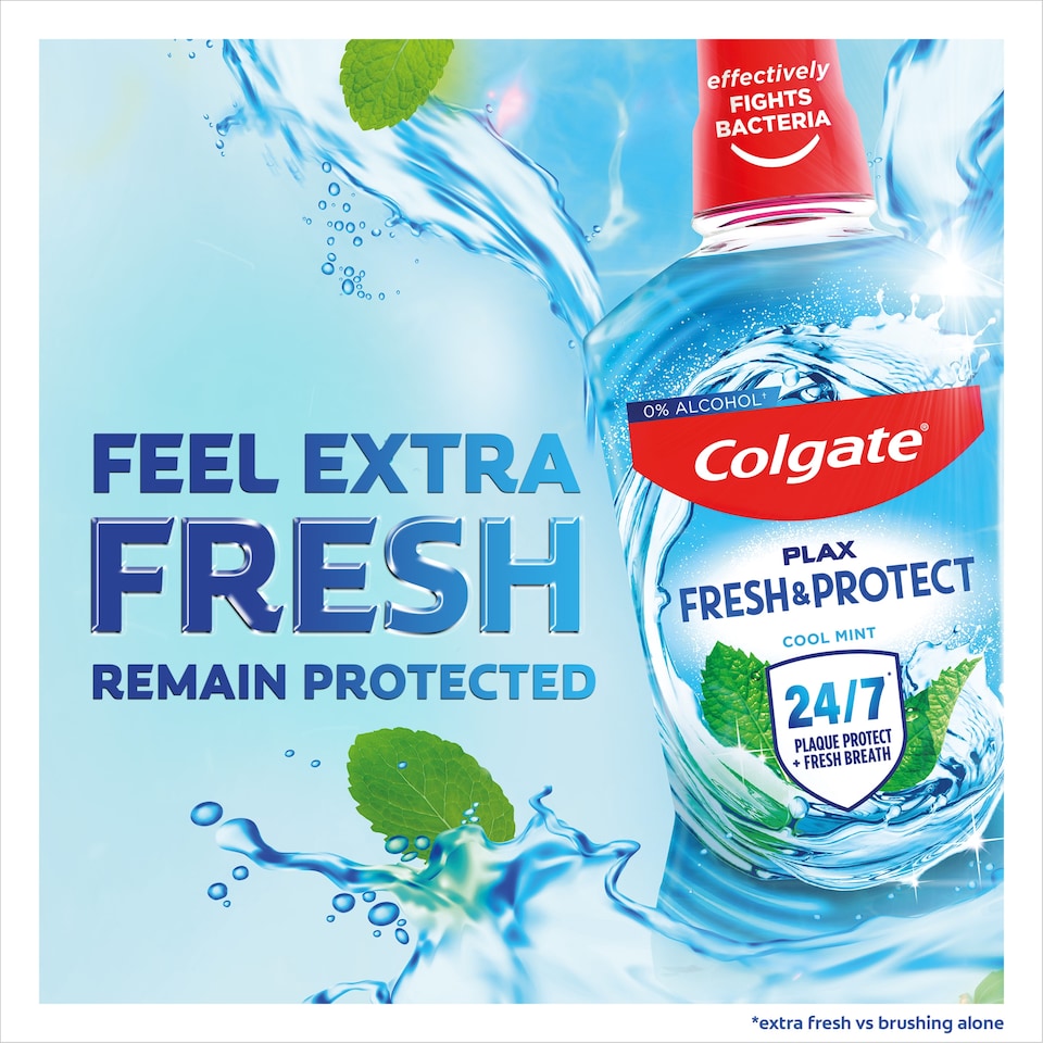 image 1 of Colgate Plax Cool Mint Blue Mouthwash 1Ltr