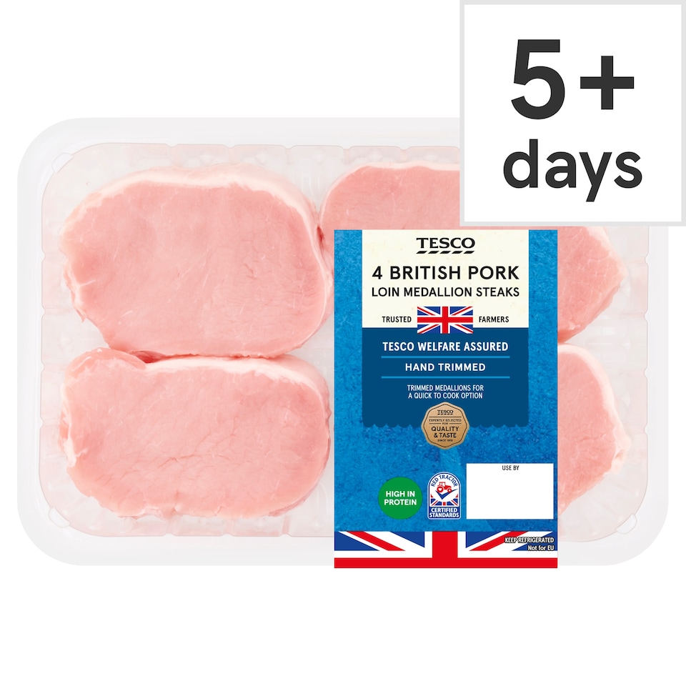 Tesco Pork Loin Medallion Steaks 400g