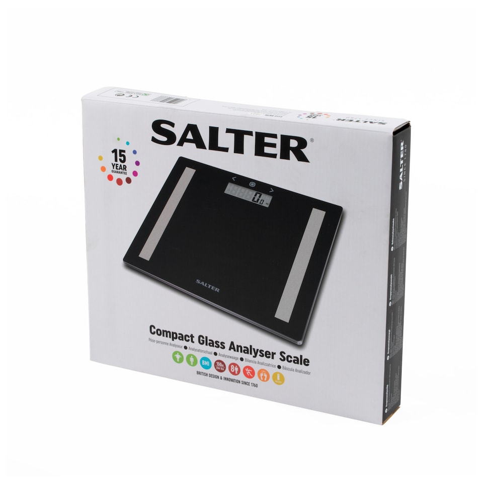 image 1 of Salter Black Glass Analyser Scale