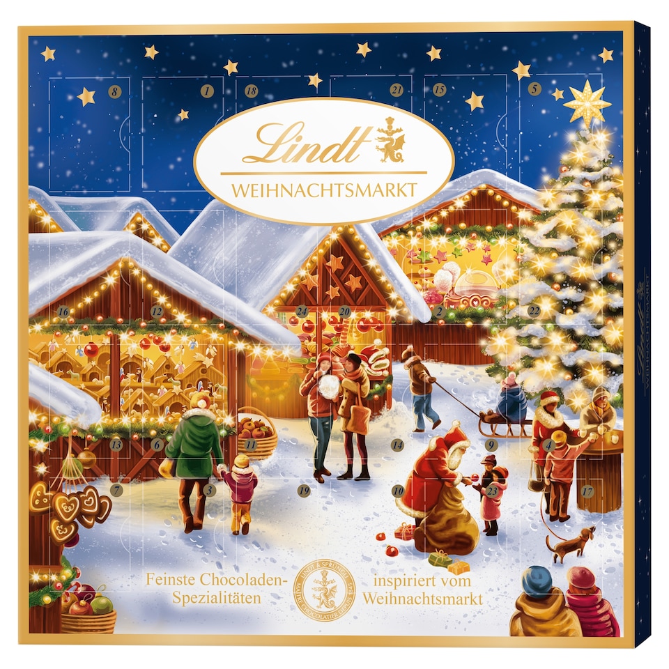 Lindt Kolekcia mliečnej čokolády s rôznymi náplňami 24 ks 115 g